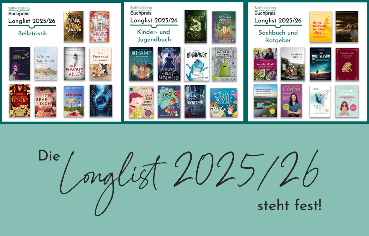You are currently viewing Die Longlist des Selfpublishing-Buchpreises 2025/26 steht fest